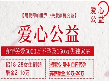 克山捐卵助孕生子 爱心志愿者招募